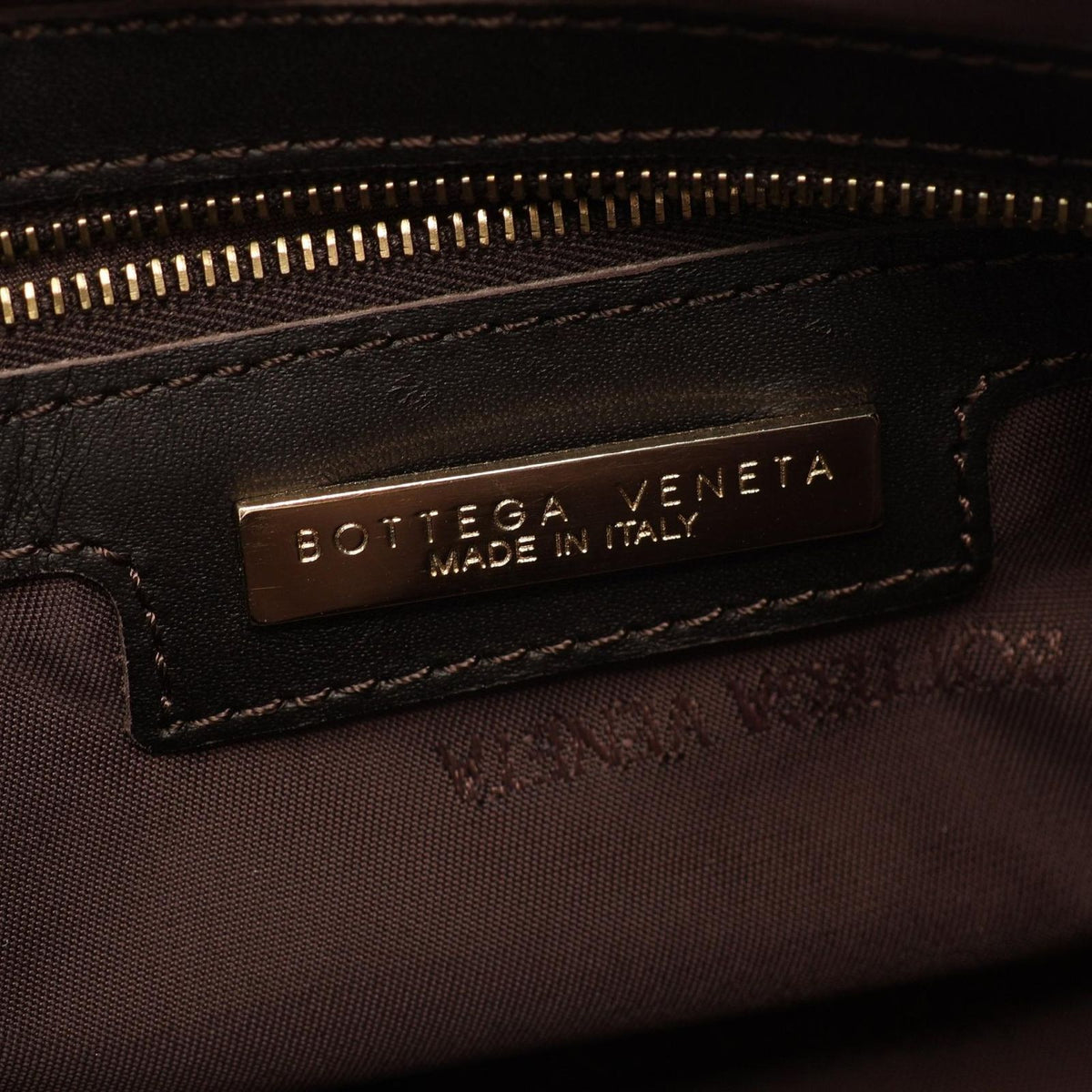 Bottega Veneta Handbag 2-Way Beige Dark Brown Canvas Leather Shoulder — view 4