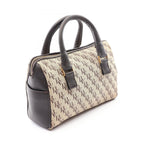 Bottega Veneta Handbag 2-Way Beige Dark Brown Canvas Leather Shoulder — view 2