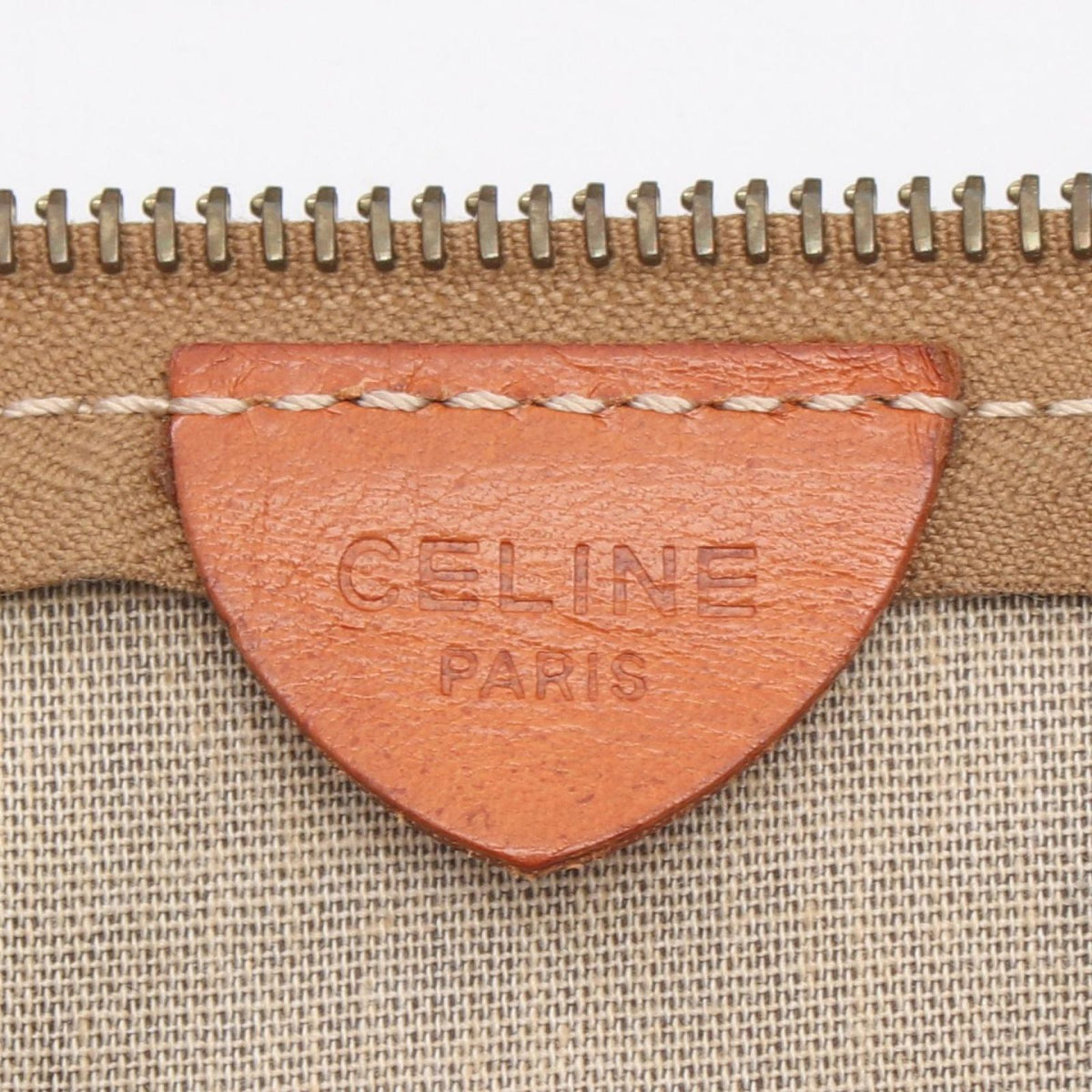 Celine Boston Bag Macadam Brown Dark Leather — view 4