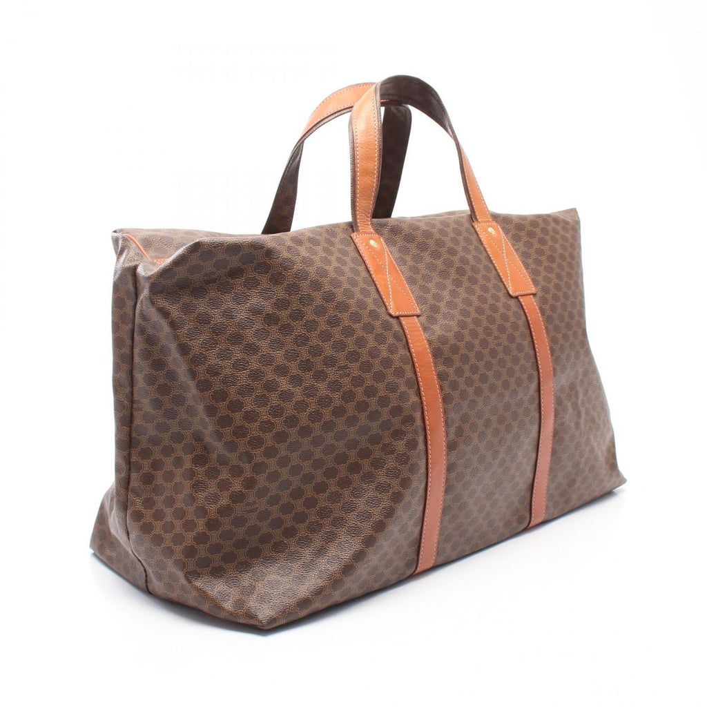 Celine Boston Bag Macadam Brown Dark Leather — view 2