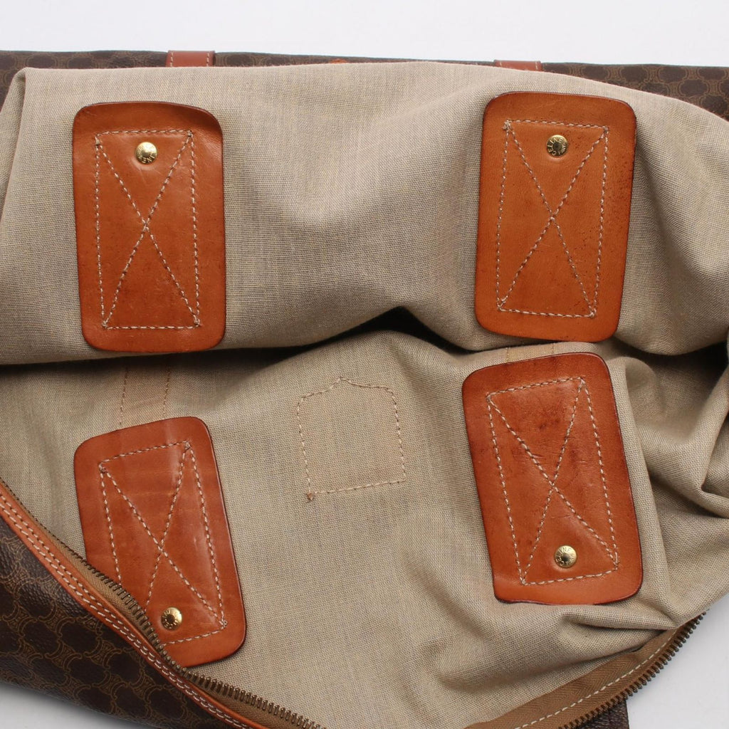Celine Boston Bag Macadam Brown Dark Leather — view 7