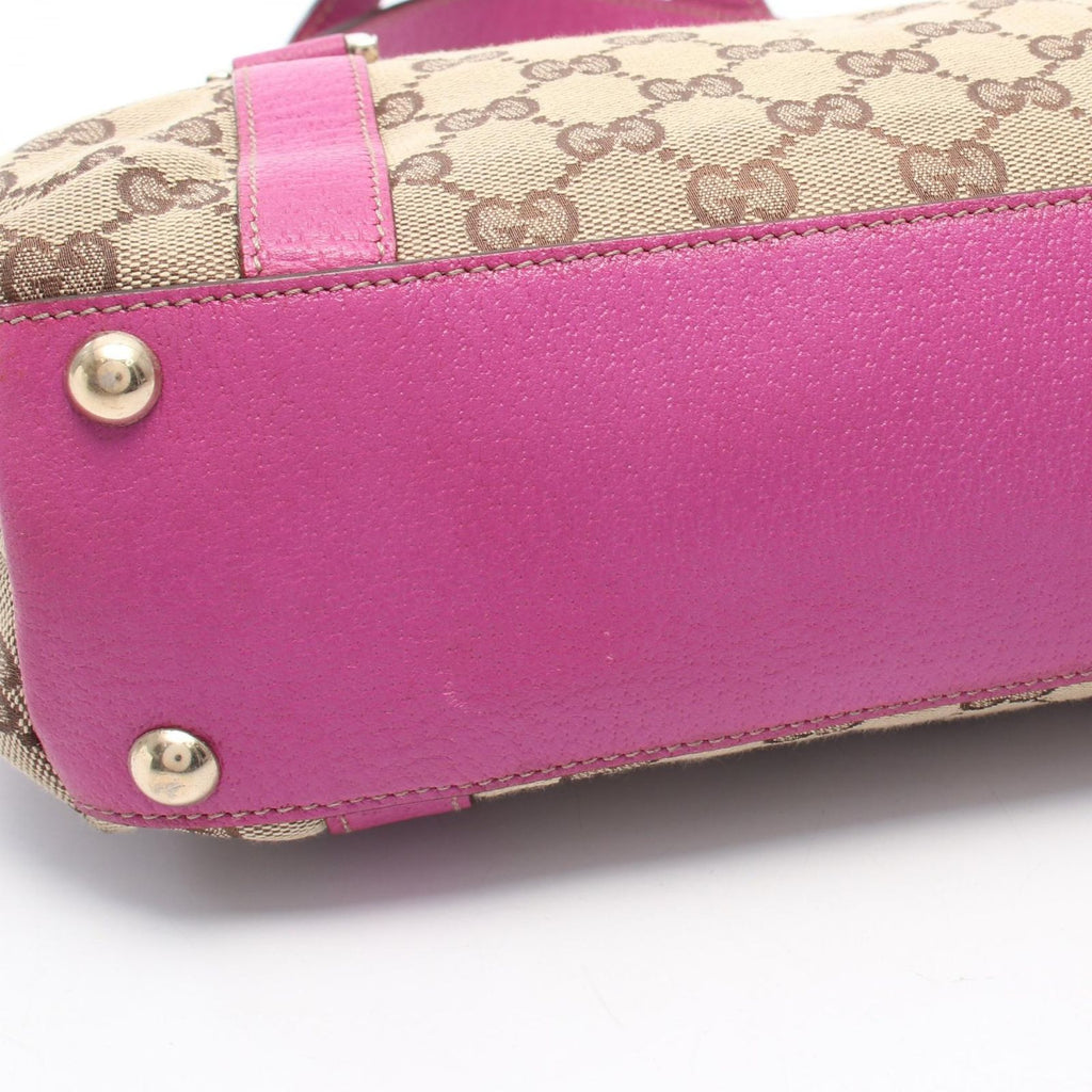 Gucci Tote Bag Abbey GG Canvas Purple Beige Brown — view 7