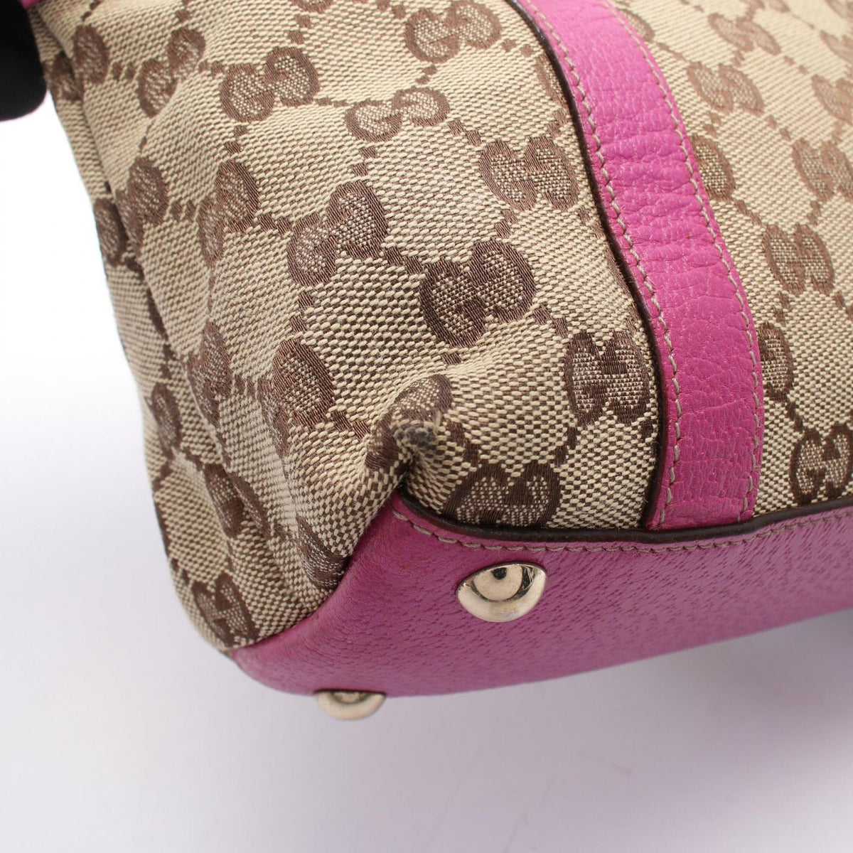 Gucci Tote Bag Abbey GG Canvas Purple Beige Brown — view 5