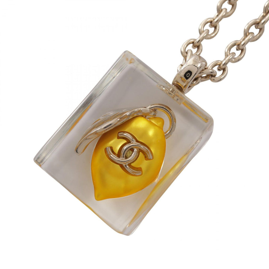Chanel Necklace CC Logo Lemon
