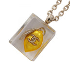 Chanel Necklace CC Logo Lemon