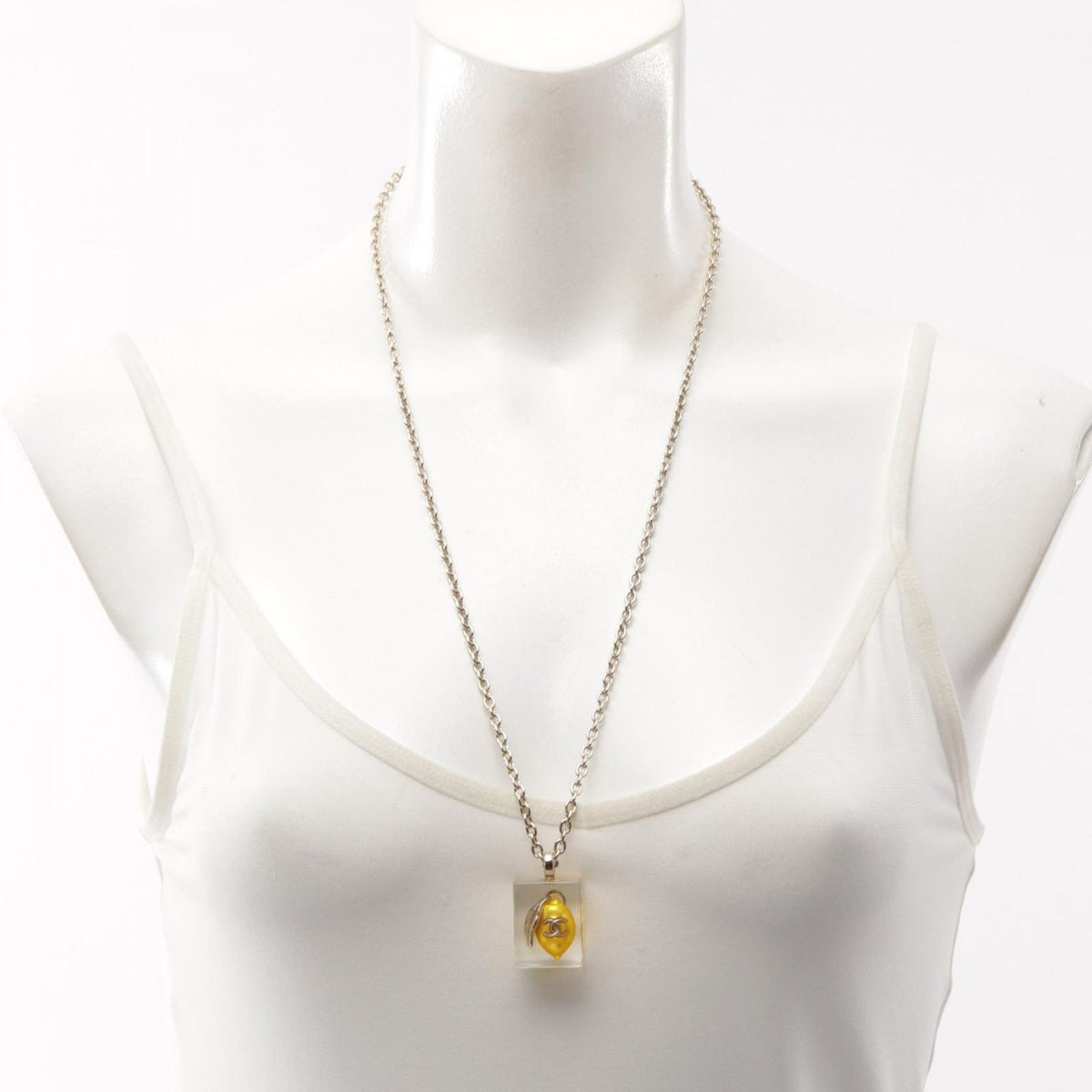 Chanel Necklace CC Logo Lemon — view 6