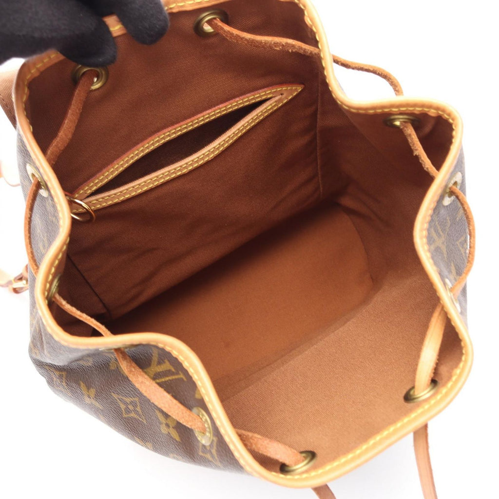 Louis Vuitton Backpack Montsouris MM Monogram Leather — view 3