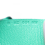 Hermes Coin Purse Calvi Duo Verso Blue Zanzibar Mint — view 6