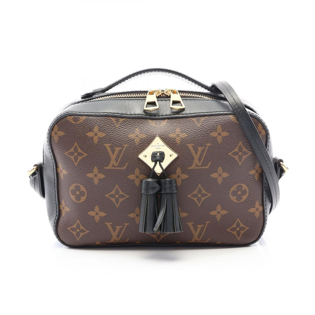 Louis Vuitton Shoulder Bag Saintonge 2-Way Noir Leather