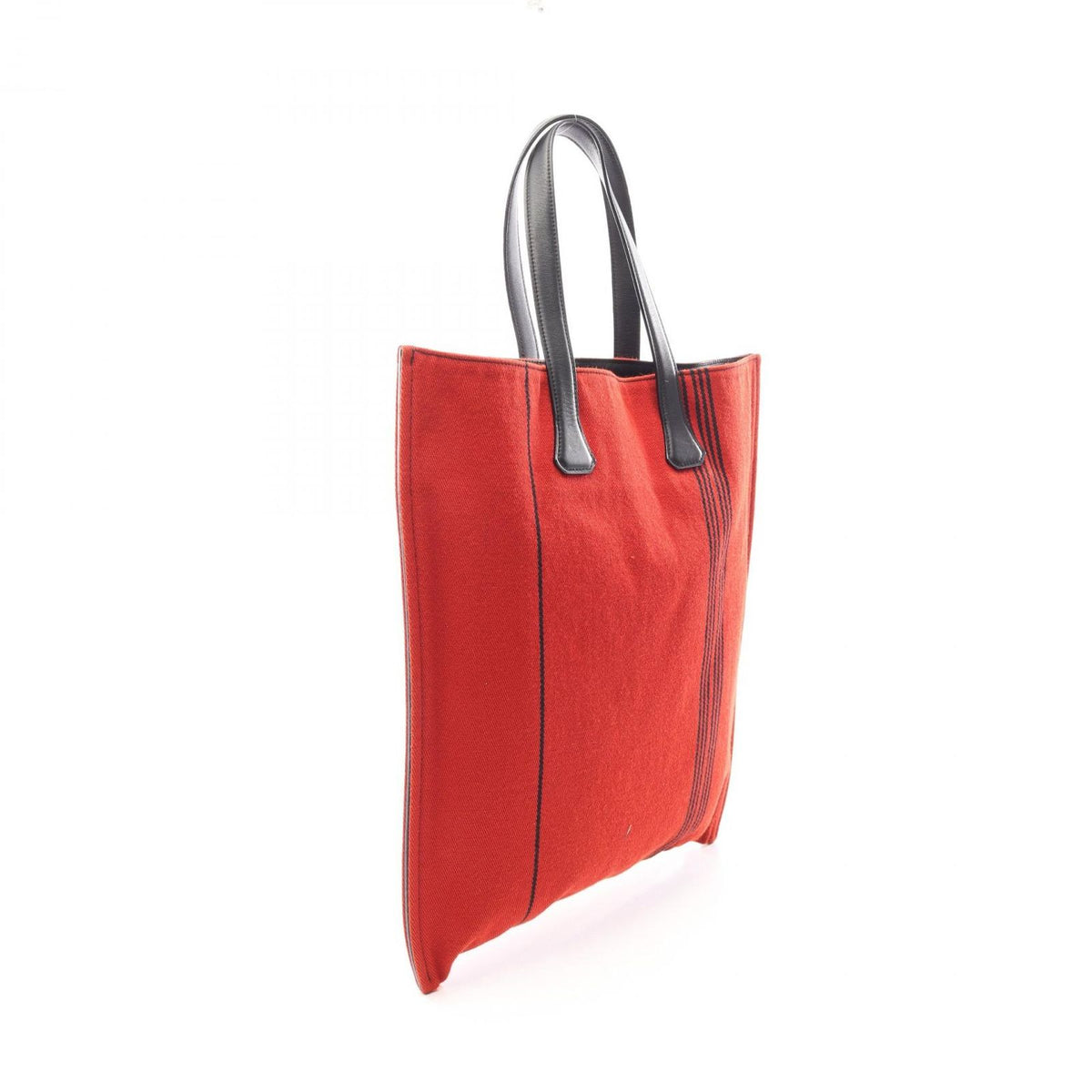 Hermes Tote Bag Potamos Cabas GM Red Black Canvas — view 2