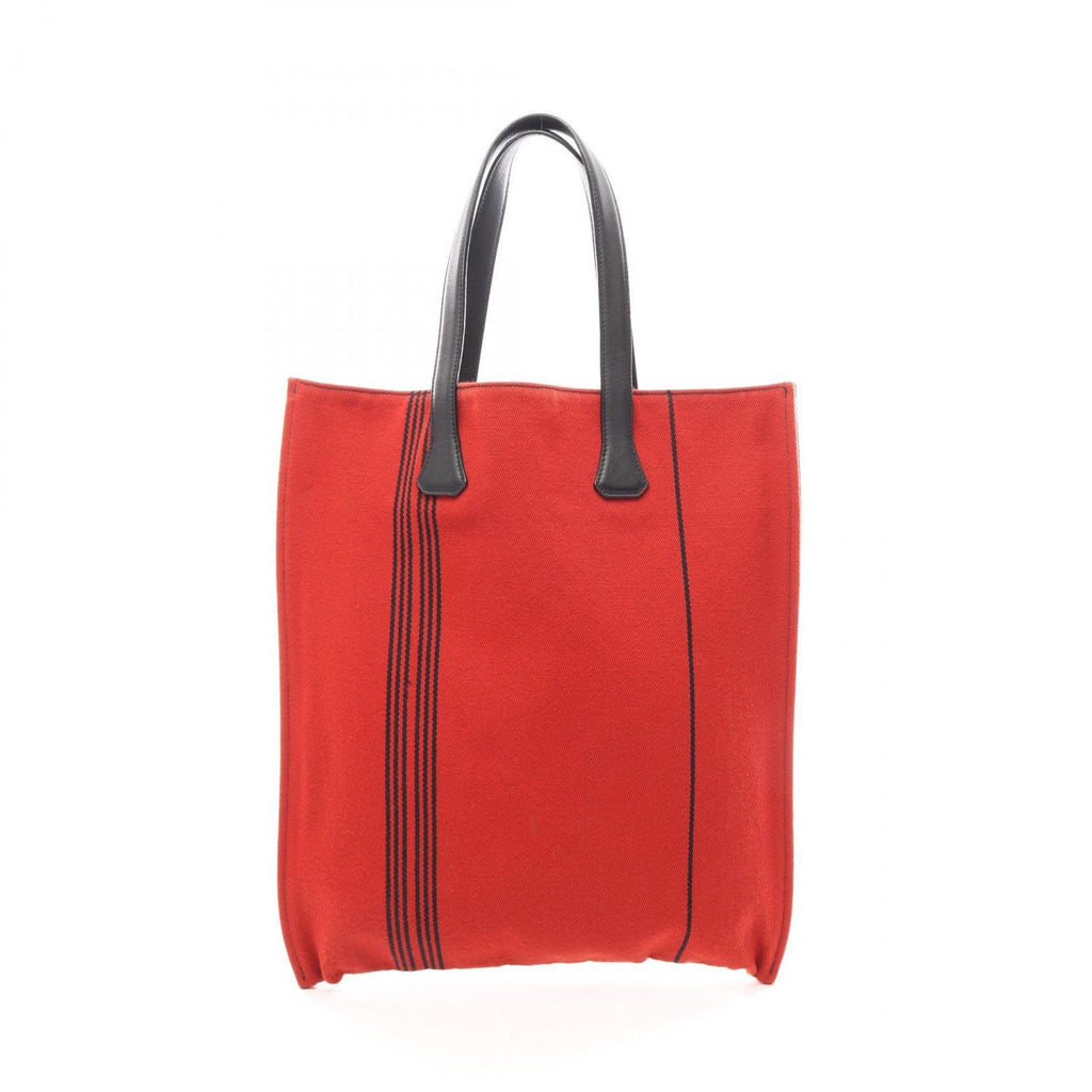 Hermes Tote Bag Potamos Cabas GM Red Black Canvas
