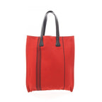 Hermes Tote Bag Potamos Cabas GM Red Black Canvas