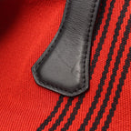 Hermes Tote Bag Potamos Cabas GM Red Black Canvas — view 6