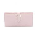 Hermes Bifold Wallet Bearn Soufflet Mauve Pale Leather