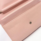 Chanel Shoulder Bag CC Logo Light Pink Caviar Leather Chain Wallet — view 7