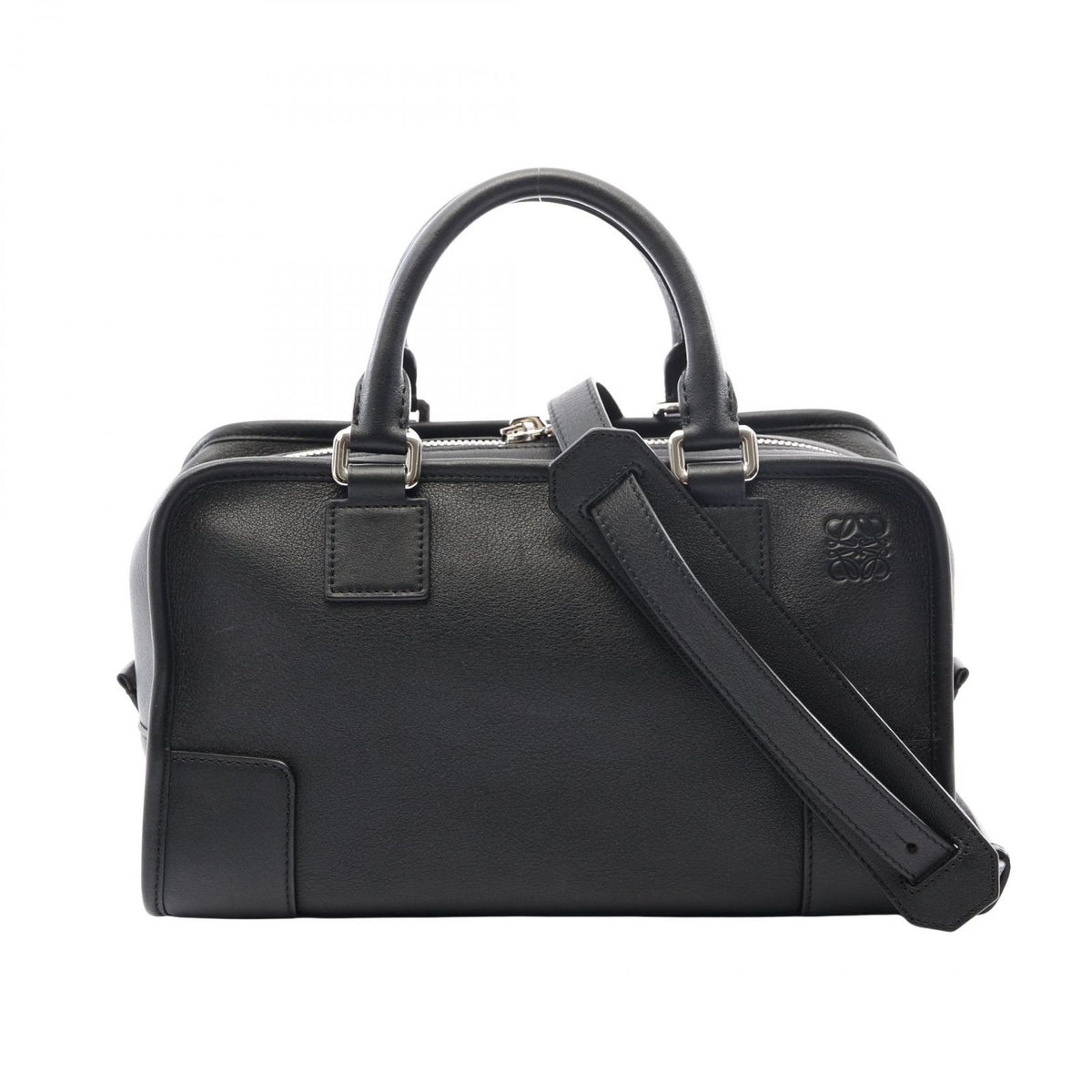 Loewe Handbag Amazona 28.30 Black Leather 28