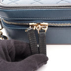 Chanel Shoulder Bag CC Filigree Vanity 2-Way Navy Black Caviar Leather CC — view 8