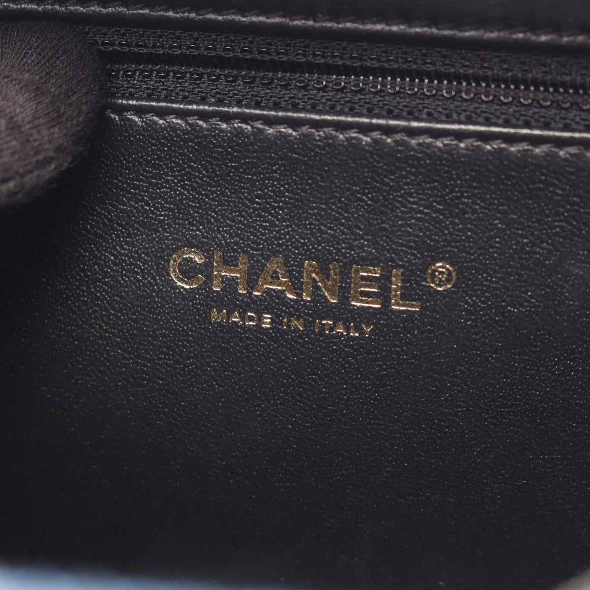Chanel Shoulder Bag CC Filigree Vanity 2-Way Navy Black Caviar Leather CC — view 4