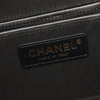 Chanel Shoulder Bag CC Logo Vanity 2-Way Black Lambskin Quilted Small Chain — view 4