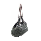 Chanel Shoulder Bag in the Mix 2-Way Black Burgundy Leather in Chain — view 2