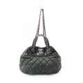 Chanel Shoulder Bag in the Mix 2-Way Black Burgundy Leather in Chain