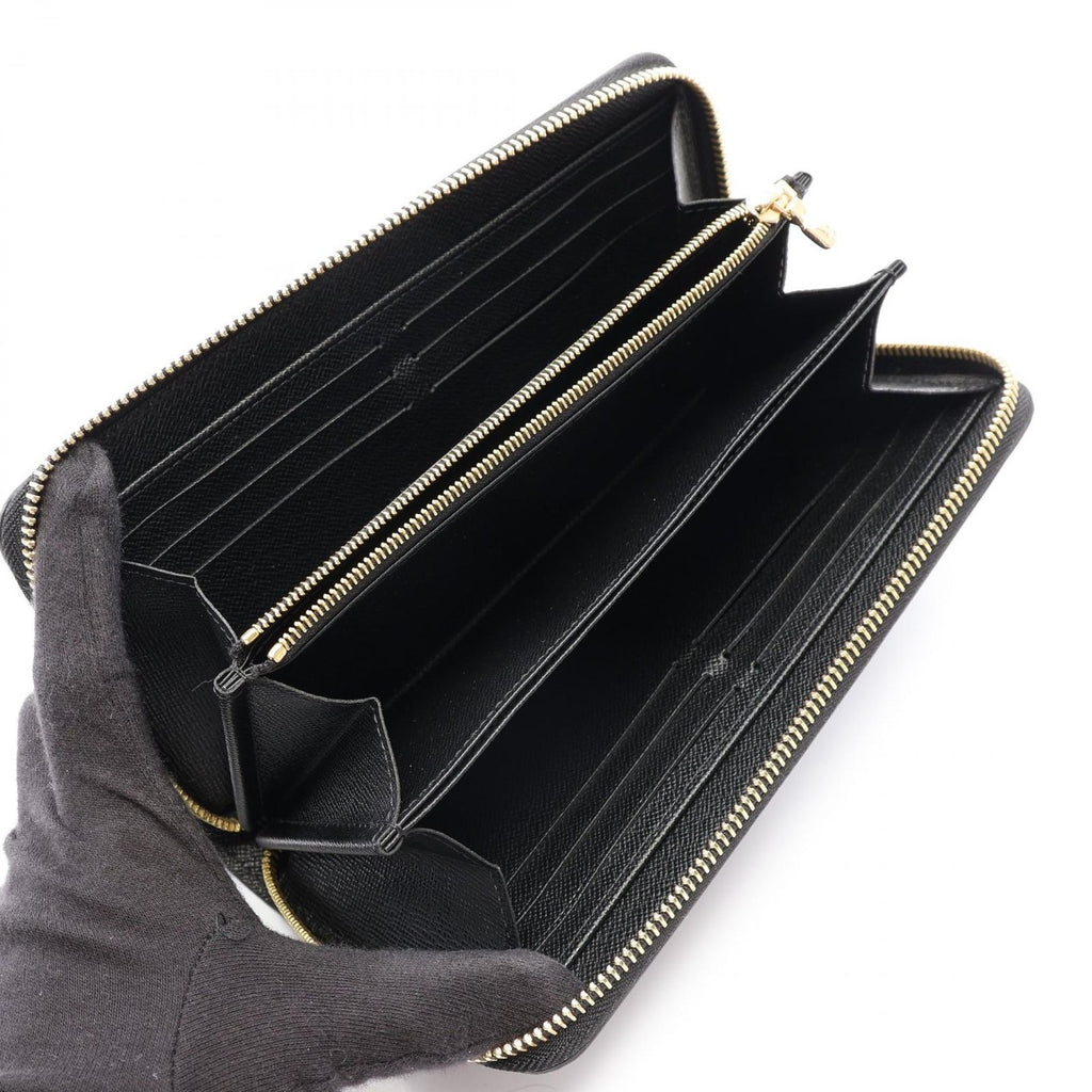Louis Vuitton Round Wallet Zippy Epi Noir Leather — view 3