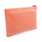 Bottega Veneta Clutch Intrecciato Salmon Pink Leather — view 2