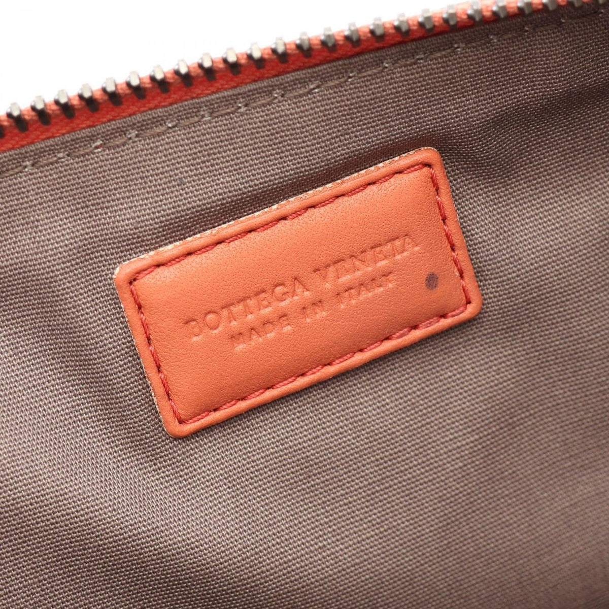 Bottega Veneta Clutch Intrecciato Salmon Pink Leather — view 4