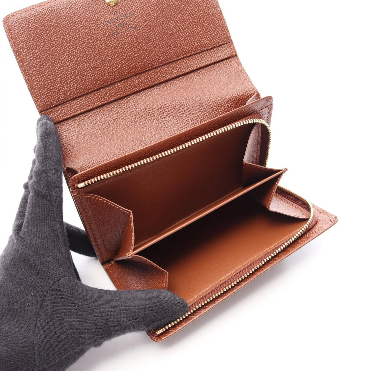 Louis Vuitton Bifold Wallet Porte Monnaie Billets Monogram Leather Tresor — view 3