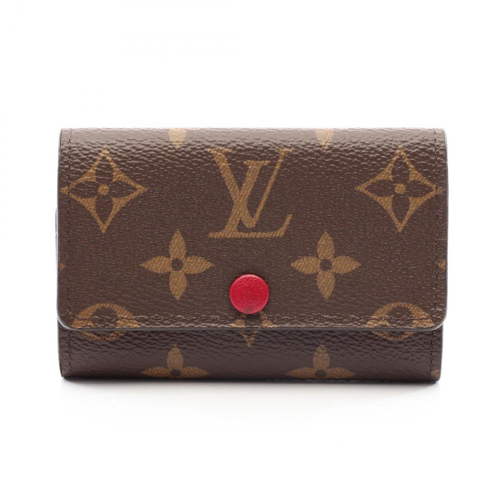 Louis Vuitton Key Case Multicles 6 Monogram Fuchsia Key Holder