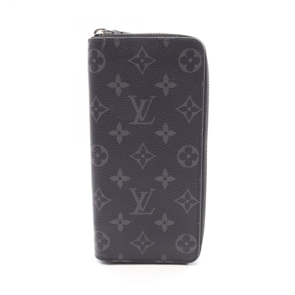 Louis Vuitton Round Wallet Zippy Vertical Monogram Eclipse Leather