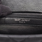 Saint Laurent Paris Handbag Carre 2-Way Black Leather Medium — view 4