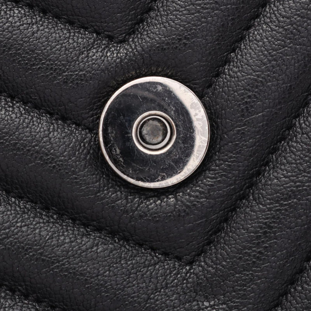 Saint Laurent Paris Handbag Carre 2-Way Black Leather Medium — view 6