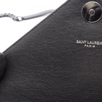 Saint Laurent Paris Handbag Carre 2-Way Black Leather Medium — view 5