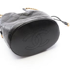 Chanel Shoulder Bag Quilted 2-Way Black Leather Chain — view 6