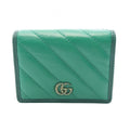 Gucci Bifold Wallet GG Marmont Green Dark Leather