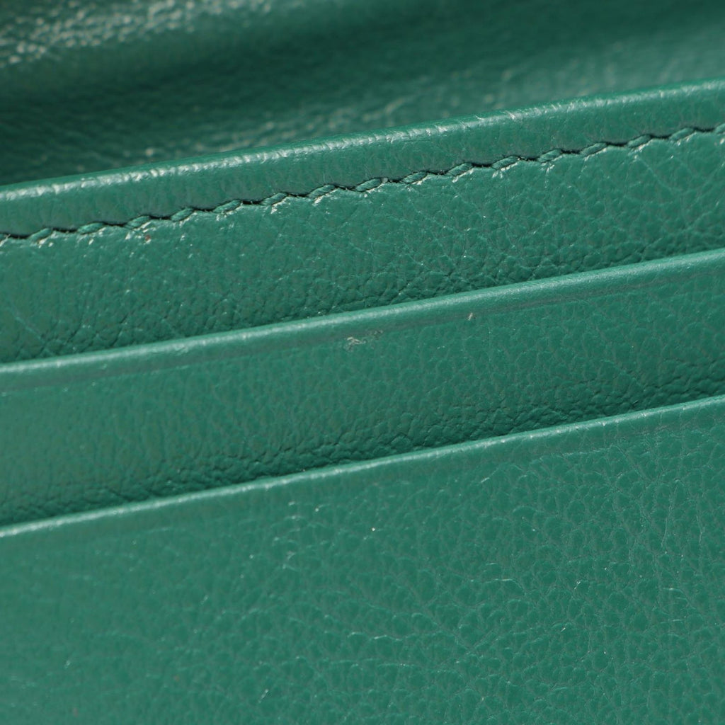 Gucci Bifold Wallet GG Marmont Green Dark Leather — view 6