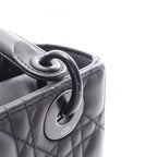 Dior Handbag Lady Dior MY Lady Dior Small Cannage 2-Way Black Leather — view 8