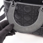 Dior Handbag Lady Dior MY Lady Dior Small Cannage 2-Way Black Leather — view 5