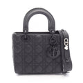 Dior Handbag Lady Dior MY Lady Dior Small Cannage 2-Way Black Leather