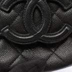 Chanel Shoulder Bag Quilted Mini Messenger Black Caviar Leather — view 6