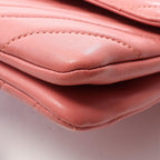 Chanel Shoulder Bag Trendy CC Pink Lambskin Chevron Flap Chain — view 6
