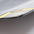 Prada Clutch Black Gray Yellow Saffiano Leather — view 7