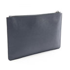 Prada Clutch Black Gray Yellow Saffiano Leather — view 2