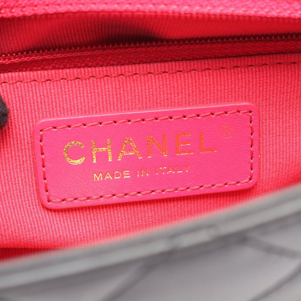 Chanel Shoulder Bag Quilted Small Flap Black Leather 2-Way Chain — view 4