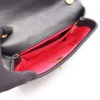 Chanel Shoulder Bag Quilted Small Flap Black Leather 2-Way Chain — view 3