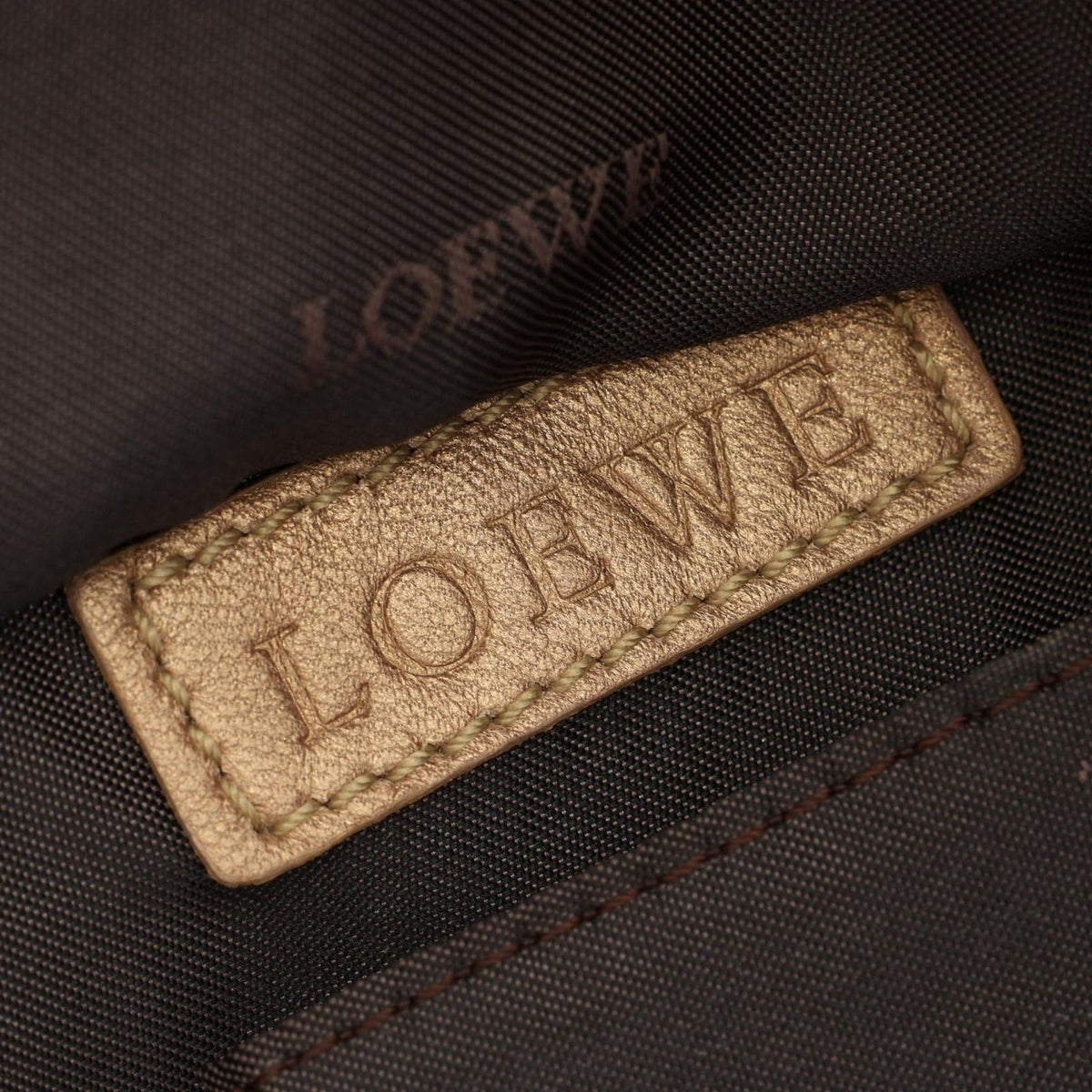 Loewe Handbag Nappa Aire Gold Leather Medium — view 4
