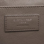 Saint Laurent Paris Handbag Baby Downtown Cabas Croco Embossed 2-Way Charcoal — view 4