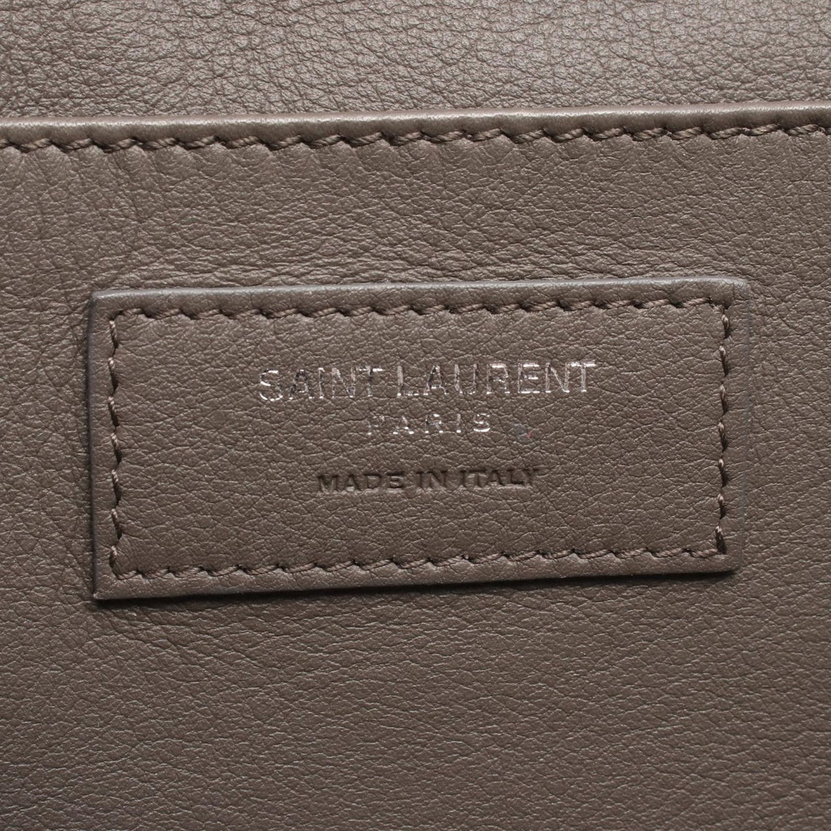 Saint Laurent Paris Handbag Baby Downtown Cabas Croco Embossed 2-Way Charcoal — view 4