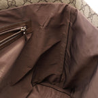 Gucci Tote Bag GG Supreme Sherry Line Beige Brown Green Leather Tender Medium — view 6